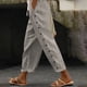 thumbnail image 2 of Pantalones holgados con cintura elástica y hebilla lateral de color liso para mujer - Pantalones informales de poliéster con bolsillos traseros, tallas S-XXL, 2 of 8
