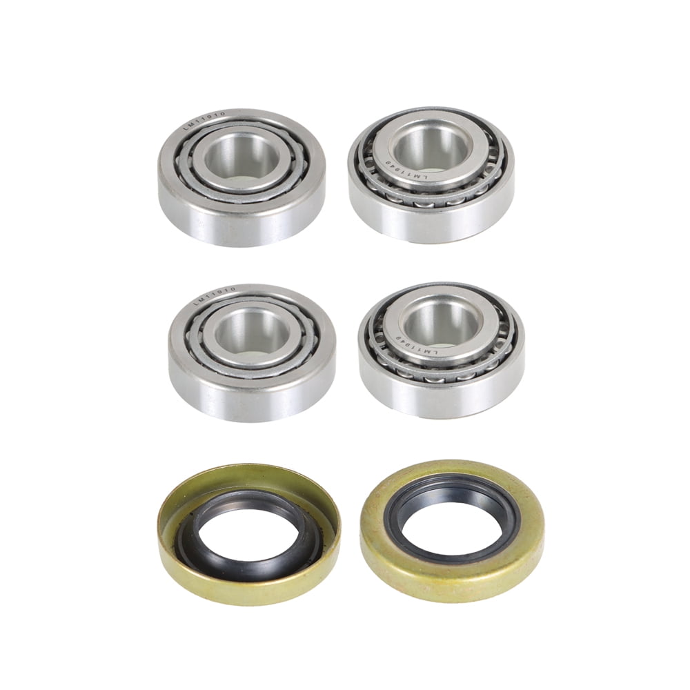labwork 2 Set Golf Cart Front Wheel Bearings+Seal Kit For Club Car 1982