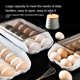 thumbnail image 4 of Caja de almacenamiento de huevos para refrigerador, soporte de almacenamiento de huevos, frigorífico separado, frigorífico transparente, soporte de huevos, bandeja para ahorrar alimentos, estante para Feliz Sencillez, 4 of 5