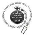 thumbnail image 1 of MasteelfCA Analog Pocket Watch Battery Powdered Watch Retro Hanging Watch with Chain, 1 of 8