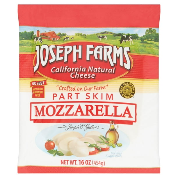 Joseph Farms Part Skim Mozzarella, 16 oz