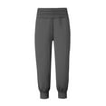 thumbnail image 4 of CQONEPT Women's Crop Pants High Rise Tapered Petite Casual Loose Fit Pant Athletic Running Cycling Trousers Gray XL, 4 of 6