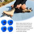 thumbnail image 1 of 4 Pieces Skate Wheel Replacement Modified Accessories Universal Roller Skates Thick Inline Roller Skates Wheels with Bearings Skating Sport Accessory Blue, 1 of 9