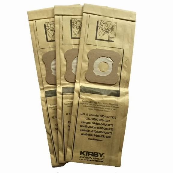 Generation 3 Kirby Vacuum Cleaner Replacement Bags (3 Pack)