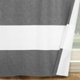 thumbnail image 2 of Your Zone Cabana Stripe Room Darkening Curtain Panel Pair, Set of 2, Silver, 30"W x 84"L, 2 of 7