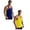 Blue 1PCS & Yellow 1PCS, variant on Men's Bodybuilding Stringer Tank Tops Y-Back Gym Fitness Workout Training Running T-Shirts Athletic Sleeveless Top, 2 Pack