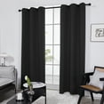 thumbnail image 7 of ZOPZO Blackout Curtain 1 Piece for Bedroom, Noise Reducing, Black, 42W x 84L Inch, Thermal Insulated Window Treatment, 7 of 7