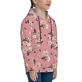 thumbnail image 3 of Haiem Rose Flowers Pattern Boys Hoodie, Youth Pullover Hooded Sweatshirt, Kangaroo Pocket Hoodie for Kids Girls -Medium, 3 of 6