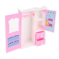 thumbnail image 3 of Armario para muñecas, gabinete de almacenamiento rosa, muebles para muñecas, armario para muñecas, rendimiento inigualable, 3 of 8