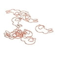 thumbnail image 4 of Metal Paper Clips, Cute Animal Shape Electroplating Rose Gold Anti Rust Paper Clips 100PCS  For Home For Office For Daily Use, 4 of 8