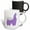 Multicolor, variant on 3drose, Cool Cute Creative Purple Flying Llamacorn Cartoon, 11oz Two-tone Green Mug