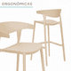 thumbnail image 5 of Set 4 Bancos Bar Cocina Desayunador Barra Respaldo Plástico Beige, 5 of 5