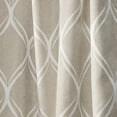 thumbnail image 5 of Nicole Miller Circuit Room Darkening Blackout Hidden Tab/Rod Pocket Top Curtain Panel Pair, 52"x84", Linen, 5 of 7