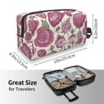 thumbnail image 4 of Goofa Rose Flowers Printed Toiletry Bag with Handle,Large Capacity Travel Makeup Cosmetic Bag for Women, Carry on Airport Airline Compliant Bag, 4 of 9