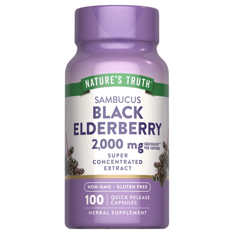 Black Elderberry Extract Capsules Supplement photo 1