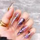thumbnail image 3 of Marbling Nail Art Stickers Decals, Gold Black Stripe Line Nail Self-Adhesive Sticker Designs, 3D French Marble Wave Line Nail Transfer Decal Acrylic S, 3 of 4