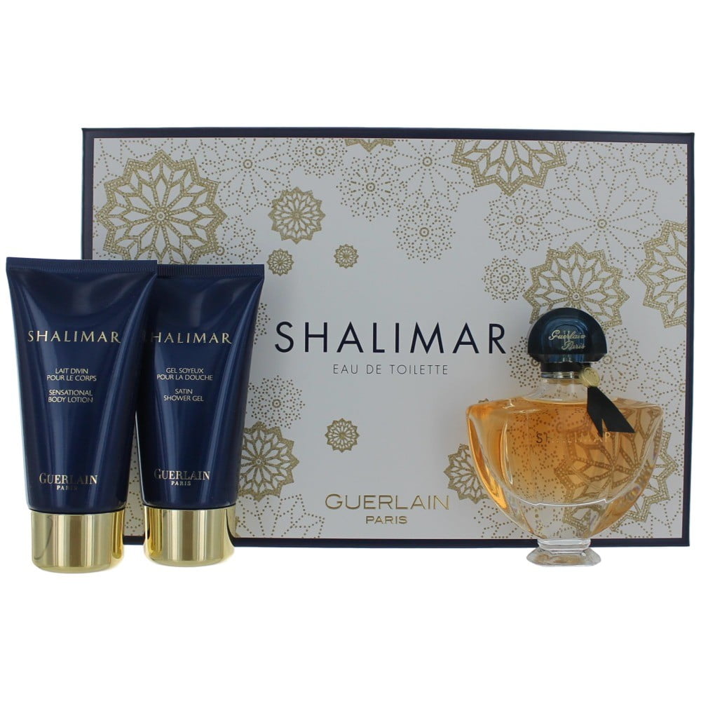 Shalimar Perfume by Guerlain, 3 Piece Gift Set for Women