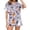 R160-White, variant on RMGVDSD Women Pajama Sets Casual Halloween Print Pajamas Short Sleeve Shorts Loungewear Two Piece Outfits Button Down Nightwear Sleepwear