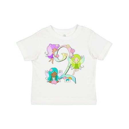 

Inktastic Flower Fairies Second Birthday Gift Toddler Boy or Toddler Girl T-Shirt
