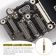 thumbnail image 4 of Uxcell 20Pcs 15mm PogoPins de resorte, Conectores de pin de prueba de corriente de cabezal de cobre chapado en oro para conducción eléctrica, 4 of 6