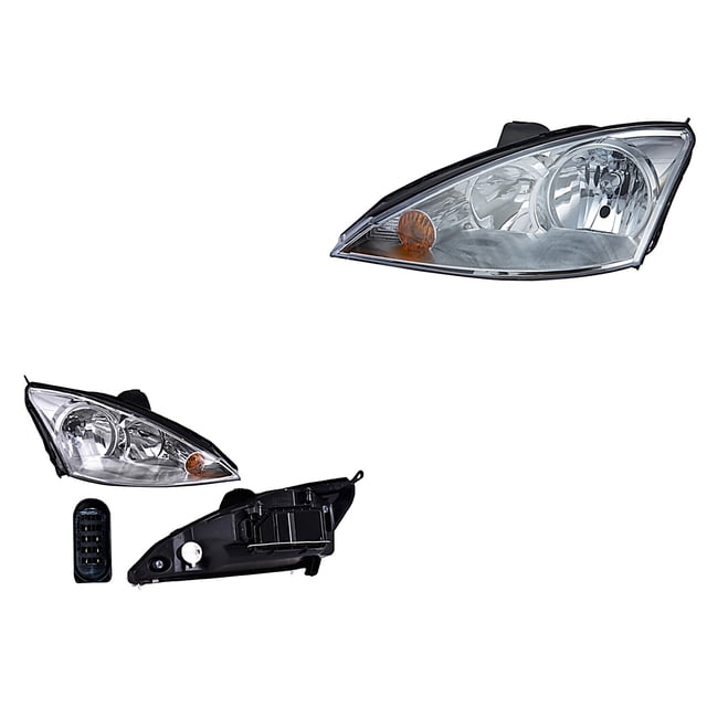 Par de Faros DEPO Focus 2005 A 2007 Manual/Eléctrico P/Halog