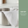 thumbnail image 5 of Unique Bargains Cotton Linen Kitchen Towels White 18" x 18", 5 of 8