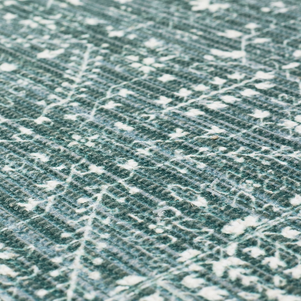 Mainstays Wexford Vintage Indoor Runner Rug, Teal, 20” x 60”