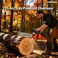 thumbnail image 4 of Floseru Gas Chainsaw 12 inch 25.4cc 1.2 HP Chain Saws with Automatic Oiler for Trees, Gas Powered 2-Cycle Wood Cutting Machine Petrol Handheld Gasline Chainsaws for Outdoor Garden Farm Home, 4 of 10