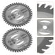 thumbnail image 4 of 2 discos de cepillo para cortacésped con ruedas resistentes y cabezal de corte con cuchillas, 4 of 5