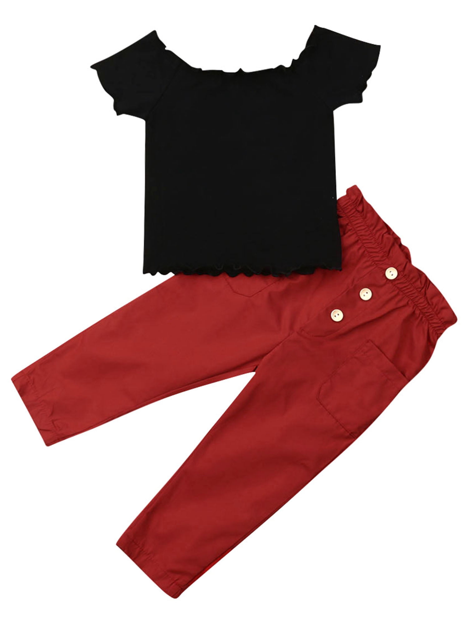 baby red trousers