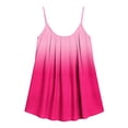 thumbnail image 6 of SwiftWear Women's Plus Size Camisole Spaghetti Strap Tank Top Pleated Loose Scoop Neck Gradient Summer Tunic Top for Casual Daily Wear, 6 of 6