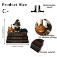 thumbnail image 3 of Wooden Reading Ghost Tabletop Figurine - Cute Librarian Statue for Bookshelf Decor - Halloween Ornament for Library Scene, Study Desk, or Shelf Display - Spooky Gothic Home Accent for Book Lovers, 3 of 7