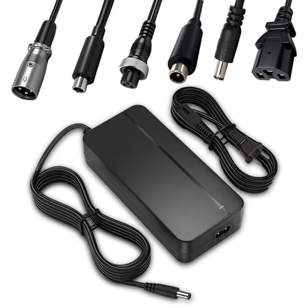 54.6V 3A Charger 7 in 1 Plugs Universal for 48V 13S Lithium Batteries 48V Li-ion Battery Power Adapters UL 62368-1 Certified