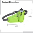 thumbnail image 4 of Sac Banane avec Porte-Bouteille d'Eau, Sac de Taille Imperméable pour la Course, Ceinture de Sport Réfléchissante avec Sangle Réglable, Pochette d'Hydratation pour Entraînement Physique Jogging Randonnée, 4 of 5