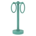 thumbnail image 4 of Vanity Top 2 Towel Ring Guest Towel Valet - Satin Chrome / Grooved, 4 of 11