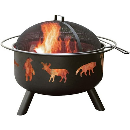 Landmann Big Sky Fire Pit, Wildlife, Black