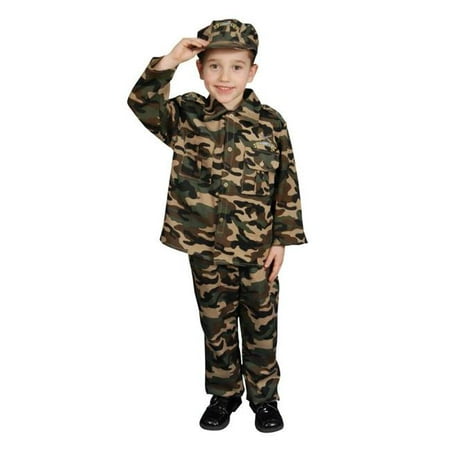 Costumes For All Occasions Up202Md Army Medium 8 To 10