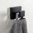 thumbnail image 4 of Gancho para toallas de baño, acero inoxidable, cuadrado, para ropa, toalla, abrigo, albornoz, negro, 11 kaili Sencillez, 4 of 5