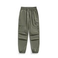 thumbnail image 4 of Men's Casual Cargo PantsCasual Classic Fit Lightweight Slacks Trousers Vintage Stylish,D-Green XXL, 4 of 5