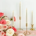 thumbnail image 6 of WYZworks Set of 12, 10" LED Flameless Ivory Real Wax Taper Flickering Candles Lights, Remote Control, On/Off Button, Battery Operated Candlesticks, Holiday Christmas Menorah Home Wedding Décor, 6 of 8