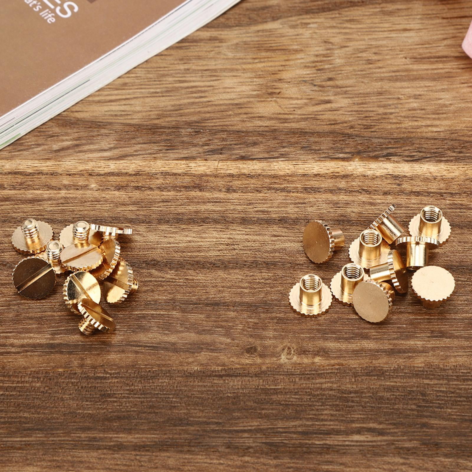 LYUMO Brass Flat Head Rivets Stud,Flat Head Screw,10Pcs Flat Head