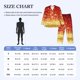 thumbnail image 4 of Balery Red Gold Glitter Pijama para Hombre de Dos Piezas con Manga Larga, Conjunto de Dormir y Descanso Suave con Bolsillos-XX-Large, 4 of 7
