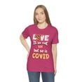 thumbnail image 3 of Love Is In The Air But So Is Covid Funny T-Shirt Cute Nurse Valentine Shirt, 3 of 6