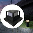 thumbnail image 3 of DOLITY Outdoor Solar Post Light Fence Post Light Warm Light for Courtyard Black, 3 of 5