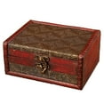thumbnail image 1 of Caja de Almacenamiento de Madera Vintage con Broche Caja de Almacenamiento de Joyería Organizador de Cajas, 1 of 12