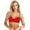 Red, variant on Women's Wet Look Patent Leather Bra Top Wireless Bralette Bustier Corset Clubwear Black 5XL