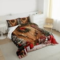 thumbnail image 3 of jejeloiu Christmas Gifts Queen Comforter Set,Merry Xmas Bedding Sets,Happy New Year Bedding Comforter Set For Teens,Ultra Soft Home Decor Reversible,3 Pieces, 3 of 8