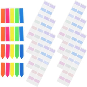 TABLZONE 640pcs Document Markers Writable Page Marker Paper Multi-colored To-do Lists