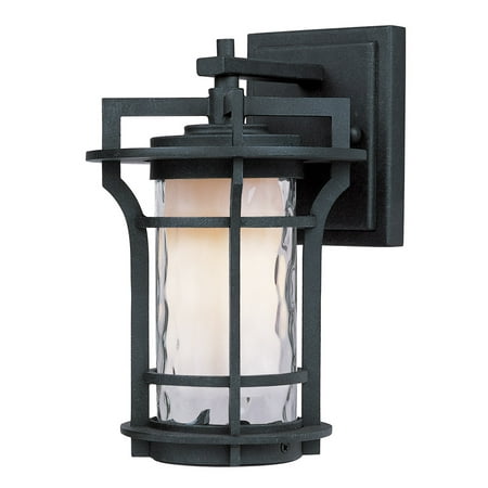 Aluminum Oxide Finish Wall Sconces 1 Light Bulb Fixture With Black Oxide Finish Die Cast Aluminum Material Medium Bulbs 6 inch 60 Watts ()