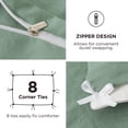 thumbnail image 4 of Juego de cama Bedsure, funda de edredón tamaño queen con sábana bajera ajustable, 4 piezas, 4 of 8
